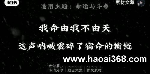我命由我不由天，如何把哪吒之魔童闹海写进作文 适用主题：命运与斗争#命运 #斗争 #哪吒之魔童闹海 #作文素材 #哪吒  #高考素材 #高考作文素材 #魔童闹海 #哪吒观后感
