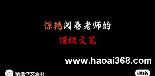 惊艳阅卷老师的顶级作文素材【尝试】