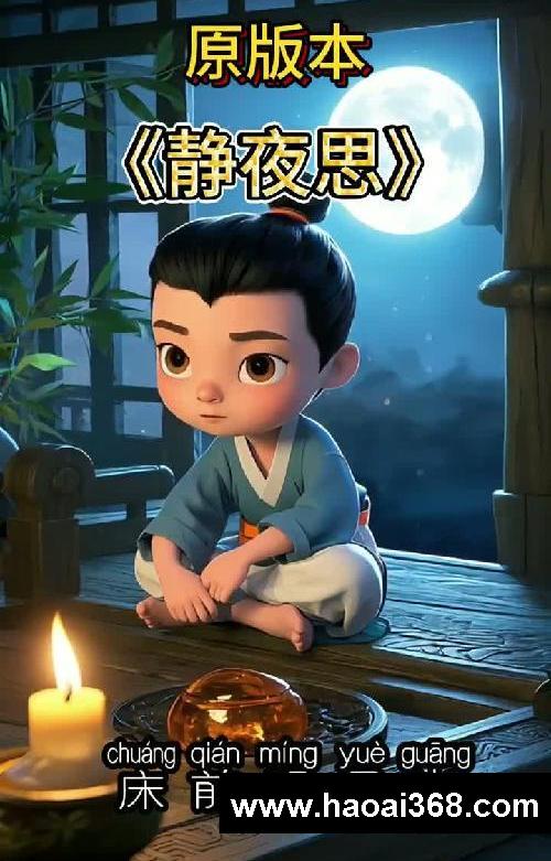 用三种方式打开《静夜思》