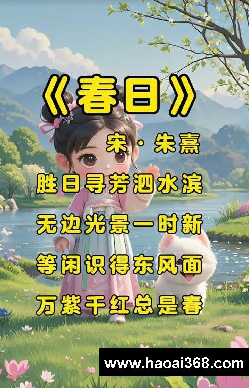 儿童古诗启蒙!《春日》宋·朱熹