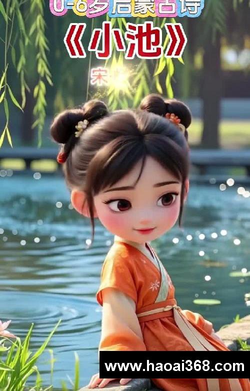 少儿必背古诗!《小池》唐·杨万里#古诗背诵 #每日古诗打卡 #幼儿启蒙 #唐诗 #泉眼无声惜细流 #小池 #杨万里 #古诗 #那些撩动心弦的古诗 @薯队长 #2025我的育儿关键词