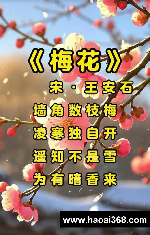 儿童古诗启蒙!《梅花》宋·王安石
