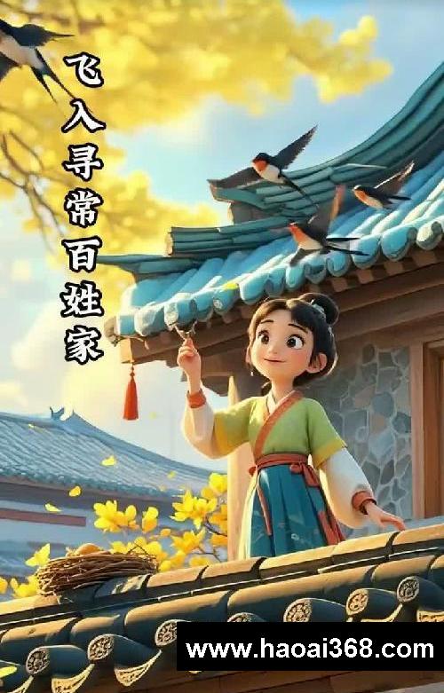 50首幼儿园必背古诗动画《乌衣巷》