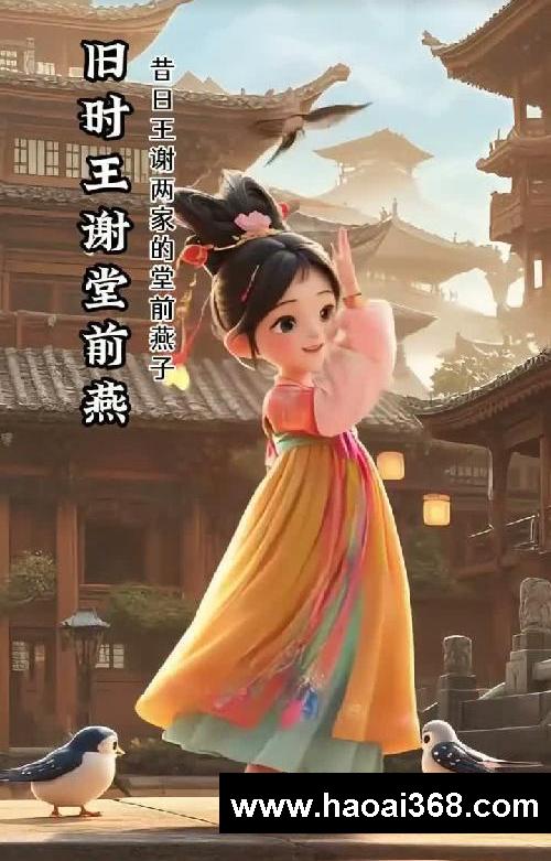 50首幼儿园必背古诗动画《乌衣巷》