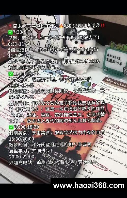 ㊙️周末卷王逆袭计划学霸原来是这样炼成的
